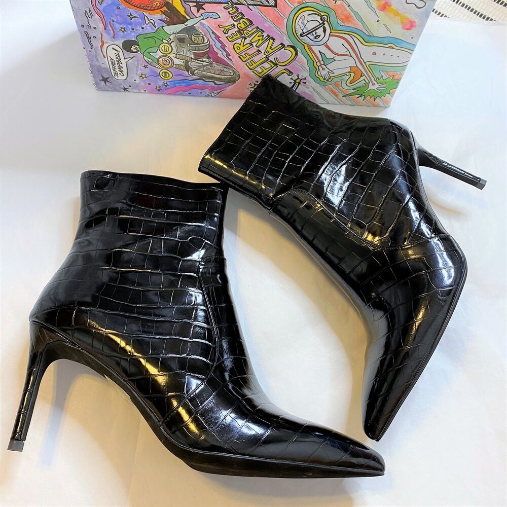 Jeffrey Campbell NIB Khalees Snake Embossed Booti… - image 1